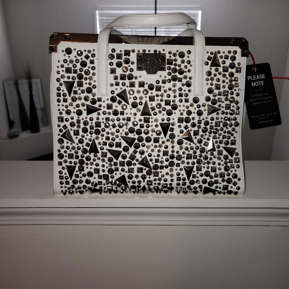 New Philipp Plein Areil Studded Hand Bag